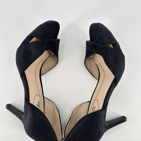 LifeStride Women's Black Peep Toe Mykonos D’orsay Sandal Heels Size 7.5 - Picture 9 of 15